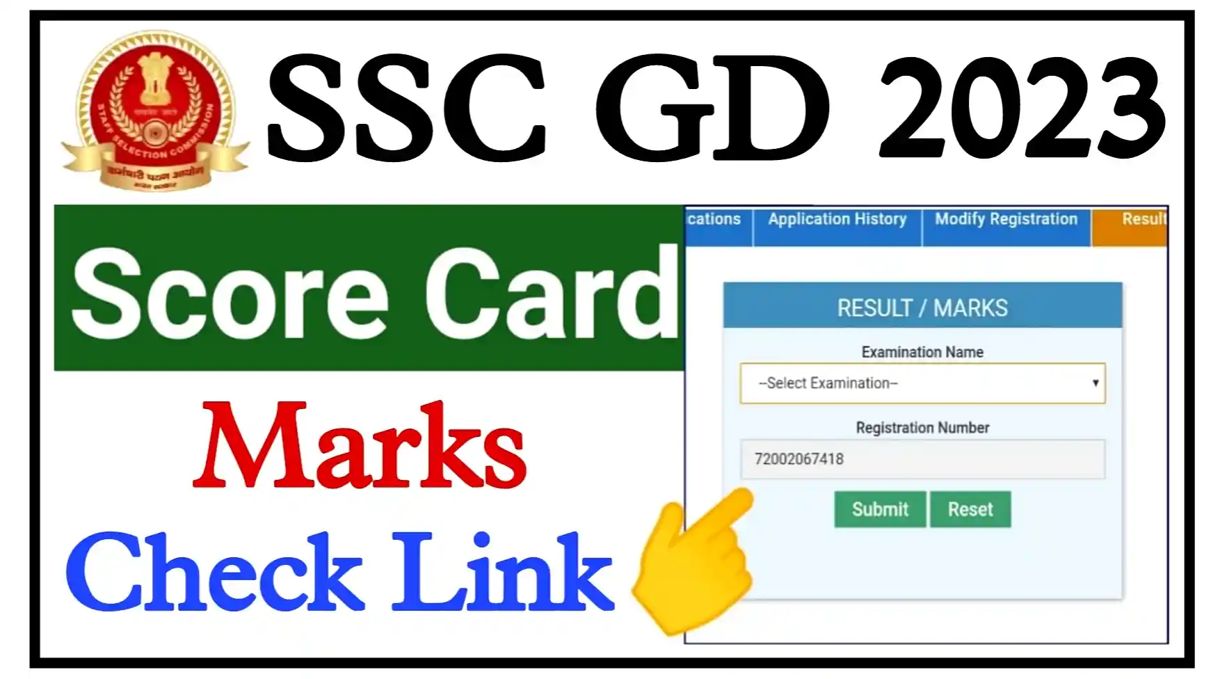 SSC GD Constable Final Result 2023 Marks Check Link, Score Card, Merit List And Cut Off Check Link @ssc.nic.in
