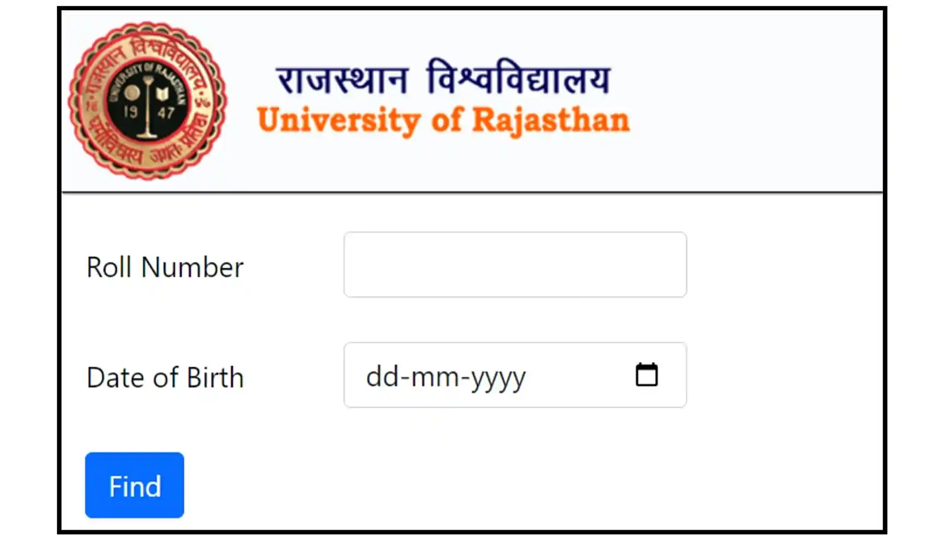 Rajasthan University Result 2026 राजस्थान यूनिवर्सिटी BA, BSc, BCom, MA, MSc, MCom. BEd सहित सभी परिणाम देखें