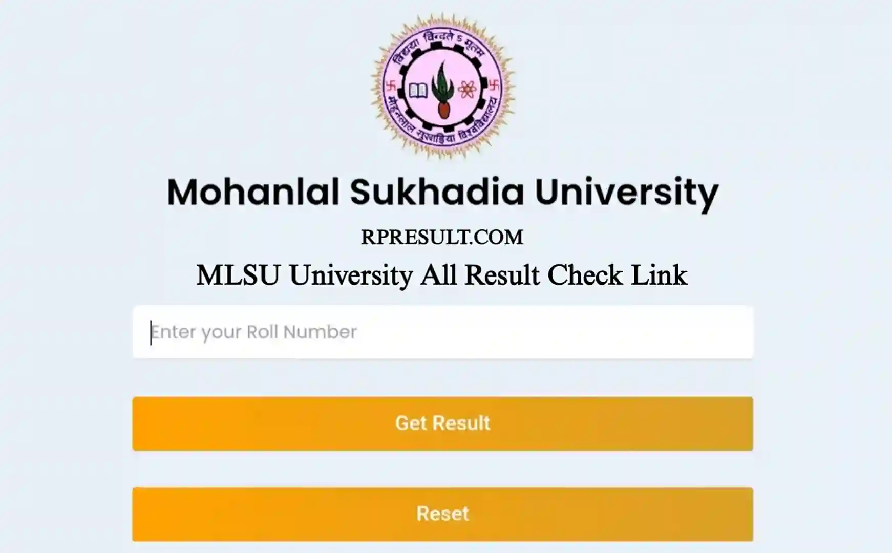 MLSU University Result 2026 उदयपुर यूनिवर्सिटी BA, BSc, BCom, MA, MSc, MCom, B.Ed सहित सभी परिणाम देखें